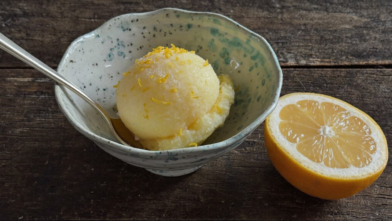 A recipe for yuzu sorbet.